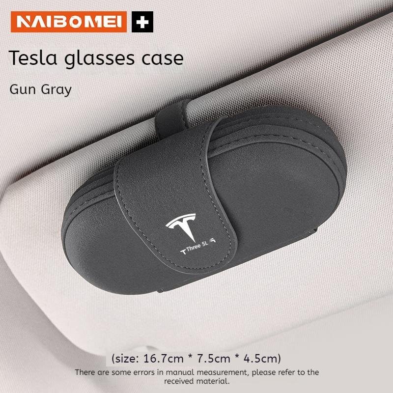 Car Visor Glasses Case Sunglasses Case Glasses Storage Case For Tesla Model 3 Model Y Model S Model X Auto Interior Accessories
