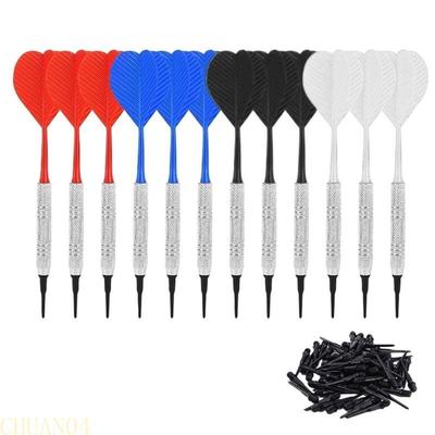 A1A2 Professional Iron Barrels Plastic Flight Darts Set with Iron Nickel Plated Shaft