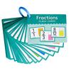 Interactive Fraction Cards Study Aid With Visual Examples Educational Materials For Kids Teachers Parents Math Practice