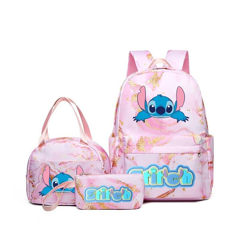 Student Schoolbag Three-Piece Set, Wear-Resistant And Breathable Large-Capacity Backpack, Youth Travel Backpack, Computer Bag