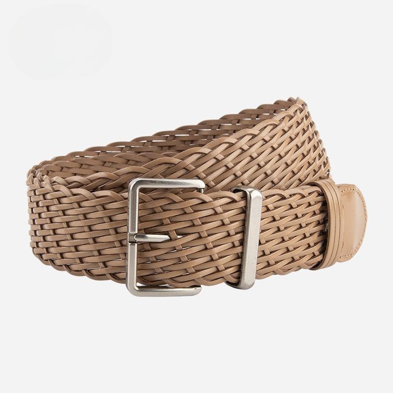 

Ретро Гонконгский стиль плетеный женский ремень корейский повседневный ремень студенческий джинсы женский декоративный ремень 105cm