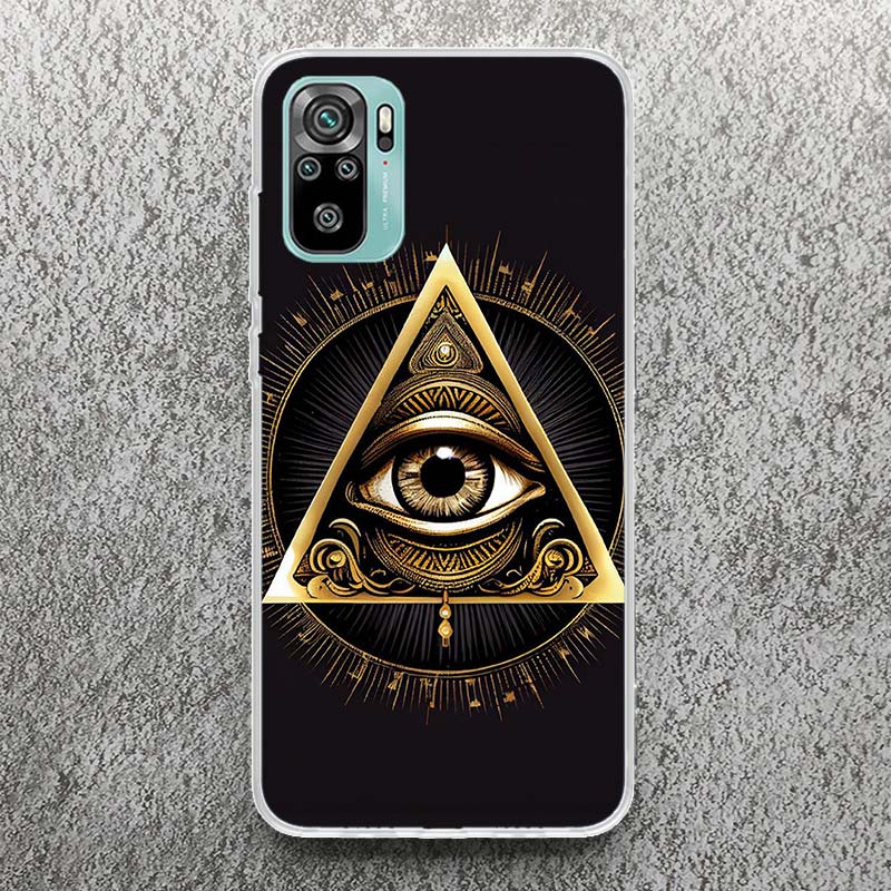 Sacred Eye of Horus Egypt Fresco Print Soft Case for Xiaomi Redmi Note 14 13 14S 12S 11S Phone Shell 10 Pro Plus 11E 11T 12 11 1