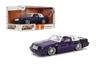 Jada Toys Big Time Muscle 1987 Buick Grand National Diecast Car with Opening Rubber Candy Purple 124 Doors, Hood, Trunk, Tires,