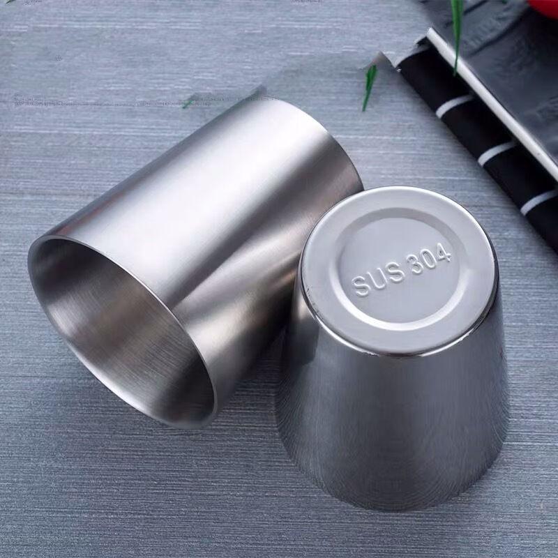 304 Stainless Steel Double-Layer Mug Set