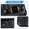 X Autohaux 1Pc No.1210115070 Engine Oil Pan for Toyota Corolla for FWD 1.6L L4 Steel Black