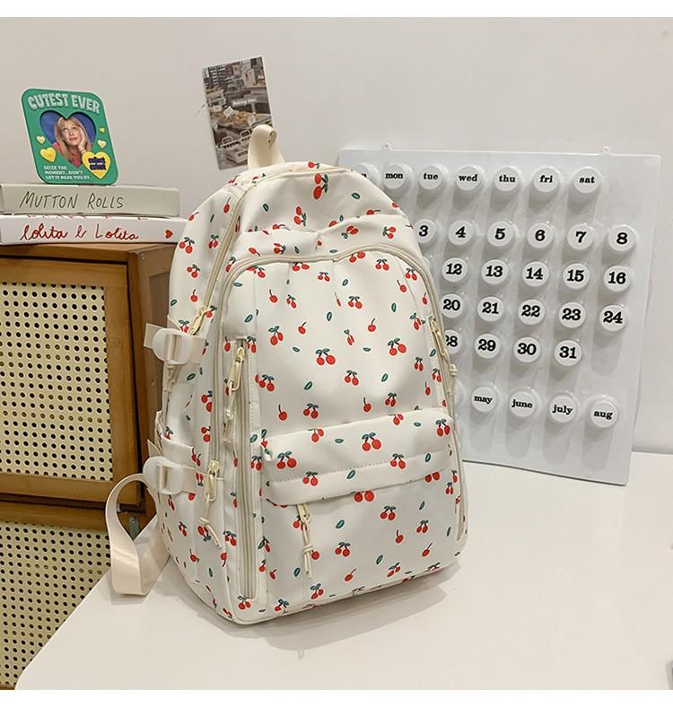 

Japanese ins Fengsen small fresh floral backpack college style girl schoolbag college student travel backpack female