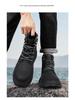 Men's Tough High-Top Yellow Leather Boots, British Style, Non-Slip, 2025 New Autumn/Winter Collection