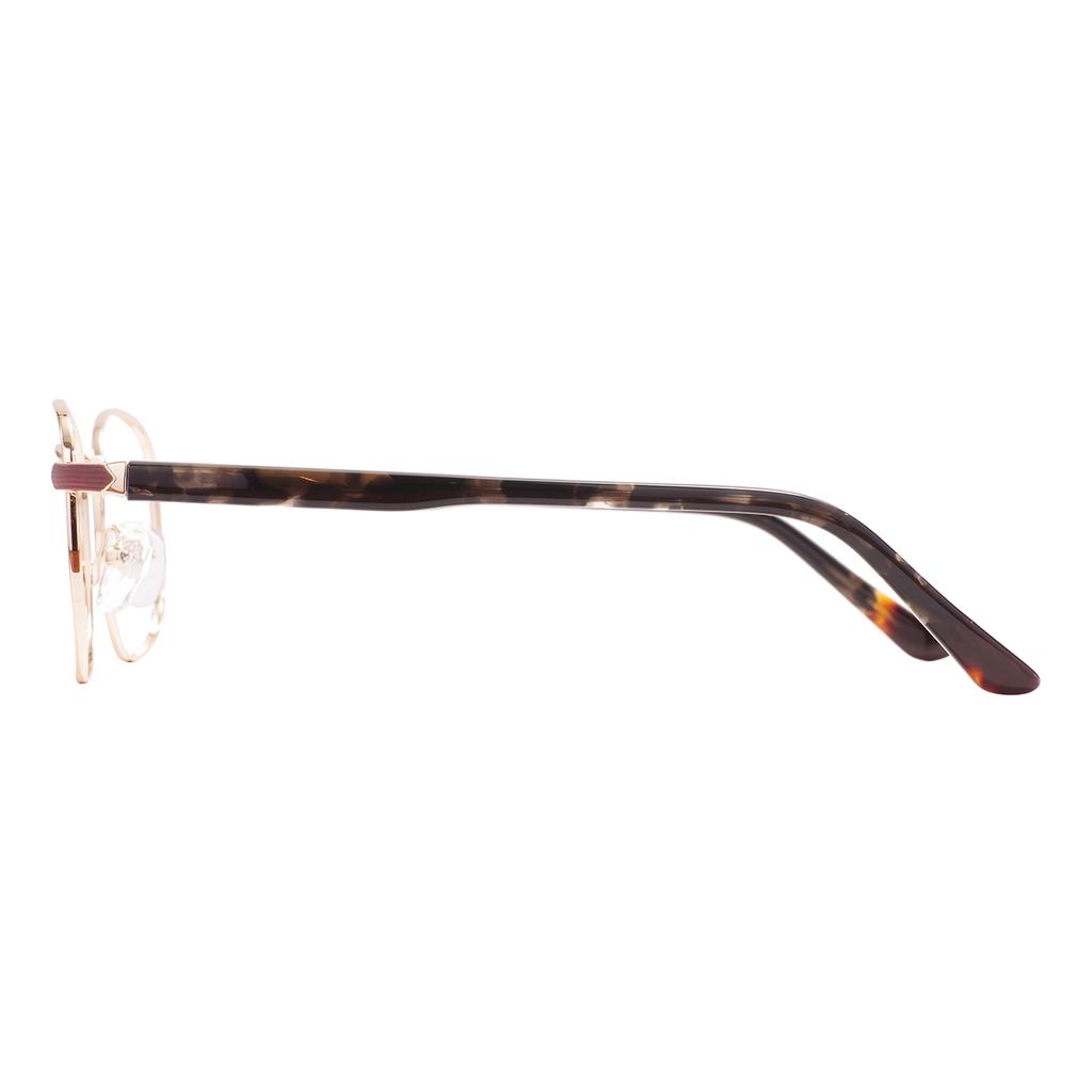 Vintage Metal Oval Glasses Frame Medium Size Full Rim Square Spectacle With Spring Hinge For Optical Prescription Lenses