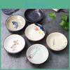 Round Japanese 1pcs Ceramic Sauce Dish Vintage Soy Sauce Seasoning Household Dip Dish Sushi Sauce Snack Serving Dish Tableware