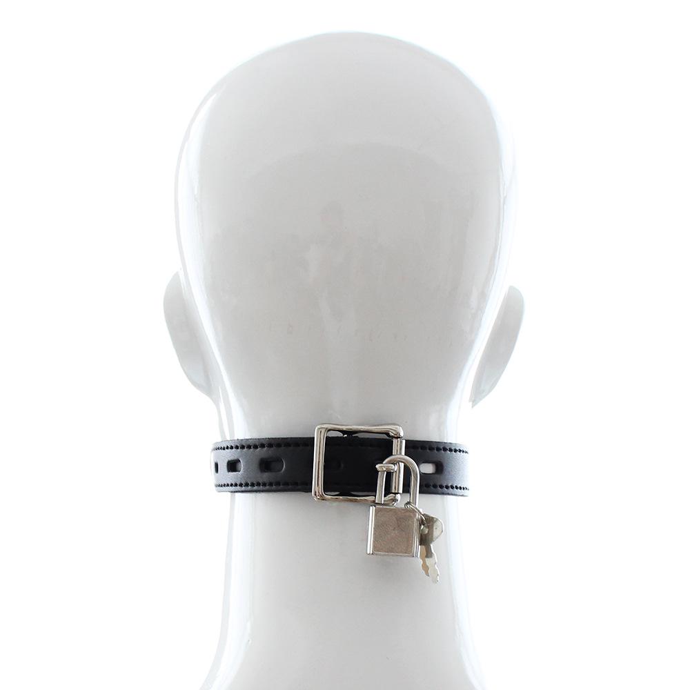 Leather & Iron Ring Gag: Double Metal Ring Mouth Plug for Men & Women, SM Erotic Toy