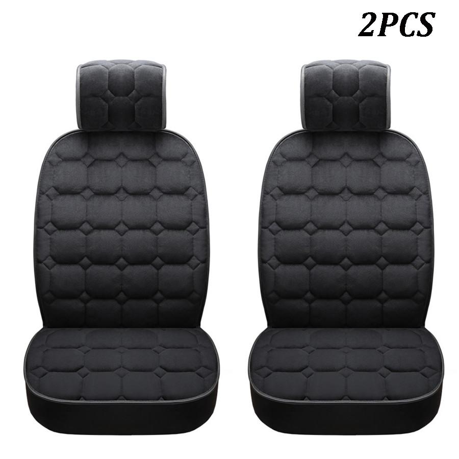 

Front row single seat cushion-plush square black (right)