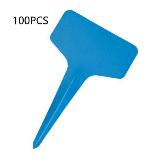 100 buc Inserție de pământ rezistentă la intemperii, în formă de T, marcare impermeabilă PVC, flori horticole și etichete pentru plante Gadget-uri de grădină