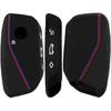 OLLEN 2PCS Soft Silicone Key Fob Cover, Fit for BMW  2024 2025 2026 New 5/7 Series 740i 760i IX IX3 XM X1 X2 X3 X5 X6 X7 I5 I7 etc, Car Key Case
