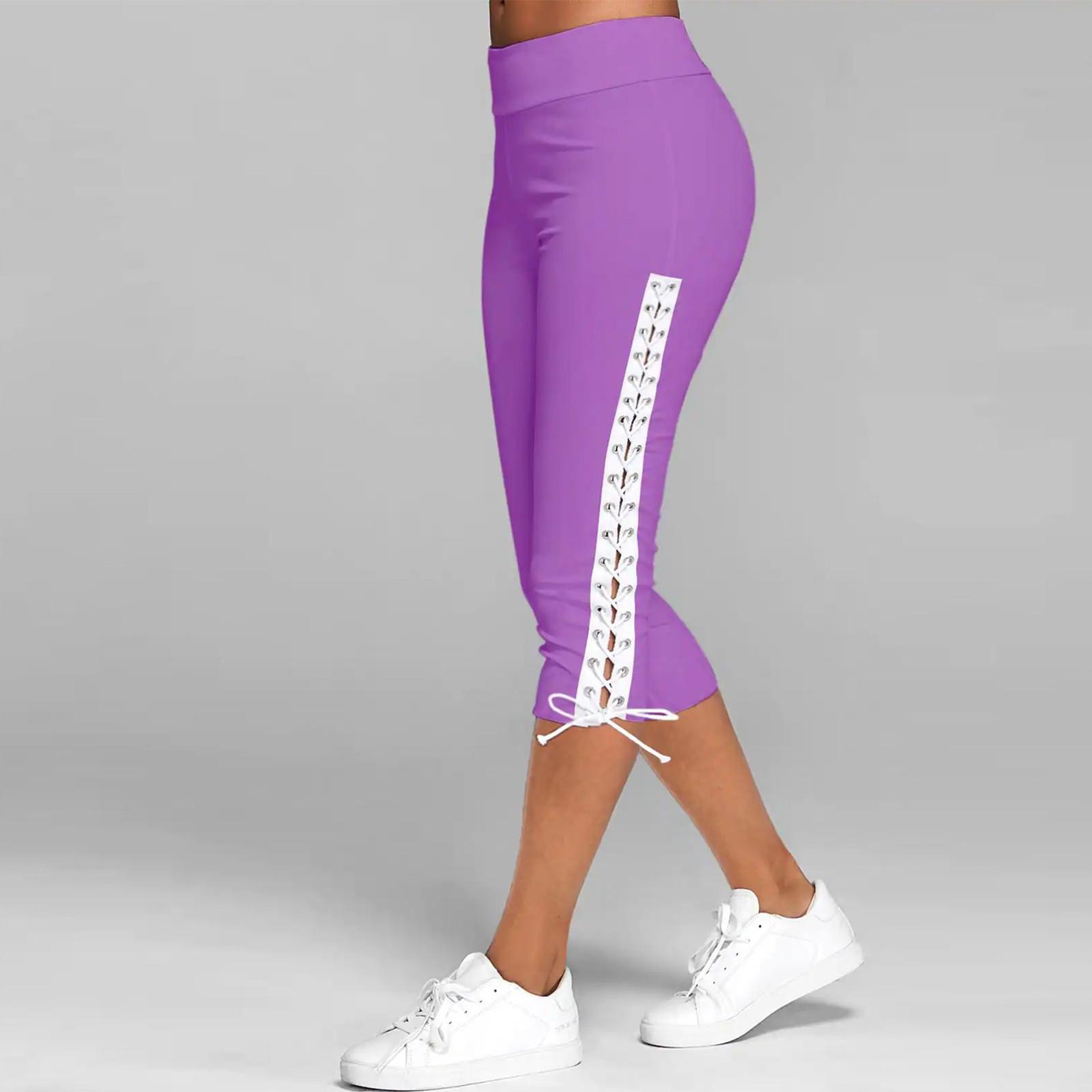 

Весенне-летние сексуальные облегающие коктейльные брюки, разноцветные спортивные брюки, трусы XXXXXL фиолетовый