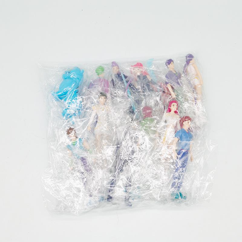 Non-Toxic Anime 12Pcs Kpop Demon Hunters Demon Hunters Figures Huntrix Figure Toy Derpys Tiger Rumi Mira Zoey Sussy Figurine Ornament Gift