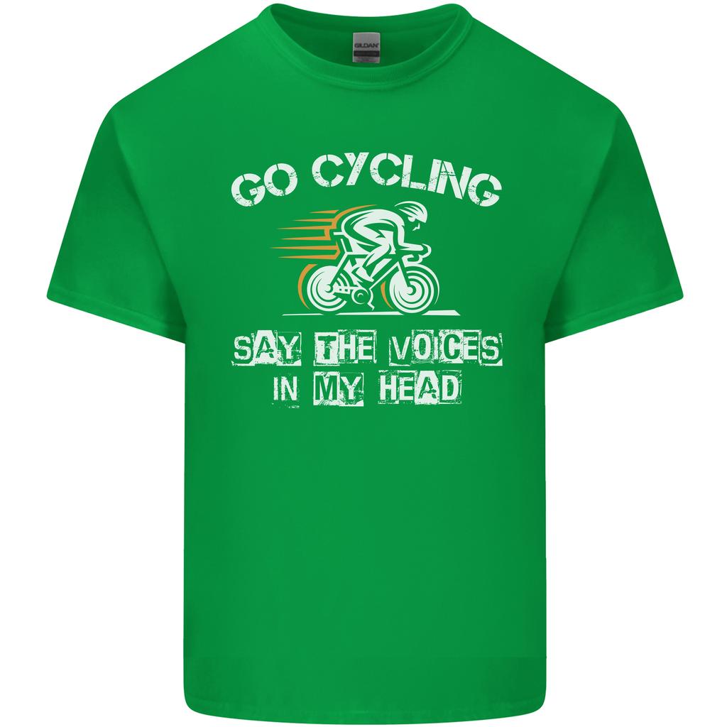 Go Cycling Say Voices In My Head Cyclist Unisexs Light Cotton TShirt