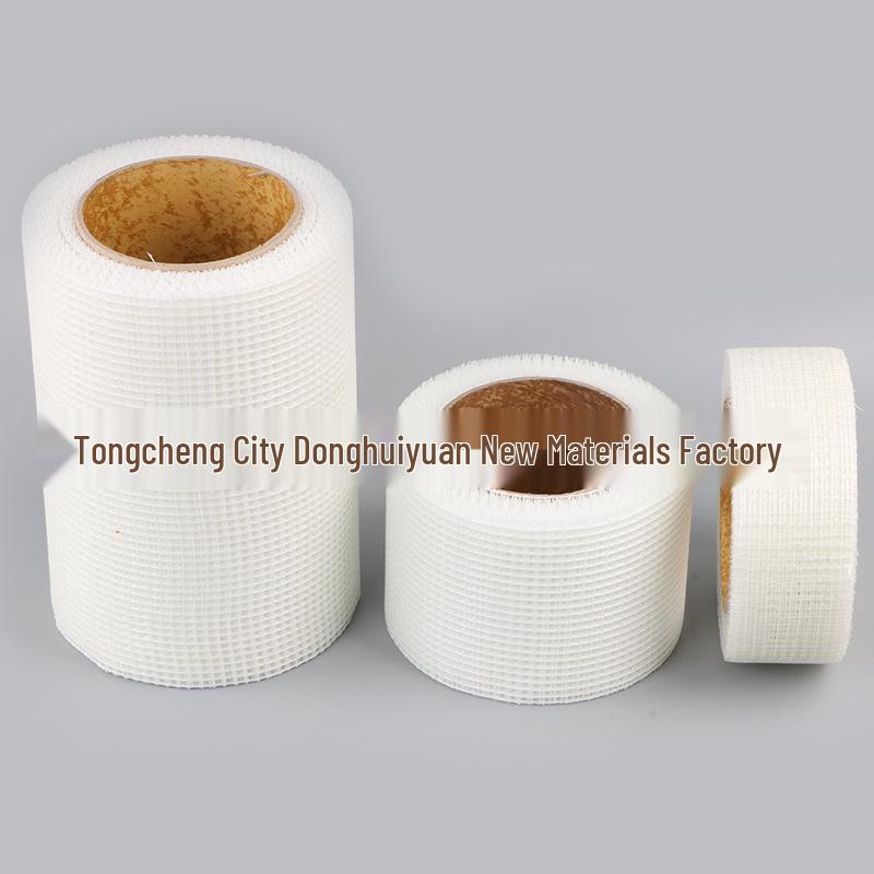 Encrypted Fiberglass Mesh Joint Tape: Self-Adhesive, Anti-Crack Cloth for Gypsum Board Wall Protection.