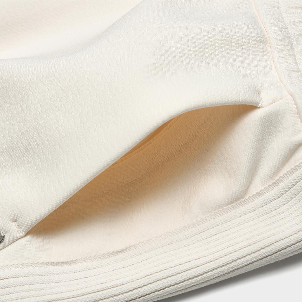 Fila Ensfargede rette strikkede fritidsbukser dame underdeler Off-White F11W414604F-IV