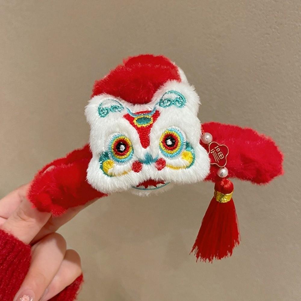 Erwachender Löwe Neujahr Haarklammern Quaste Damen Haarspangen Kreative Dame Haifischklemme Mädchen Geschenk