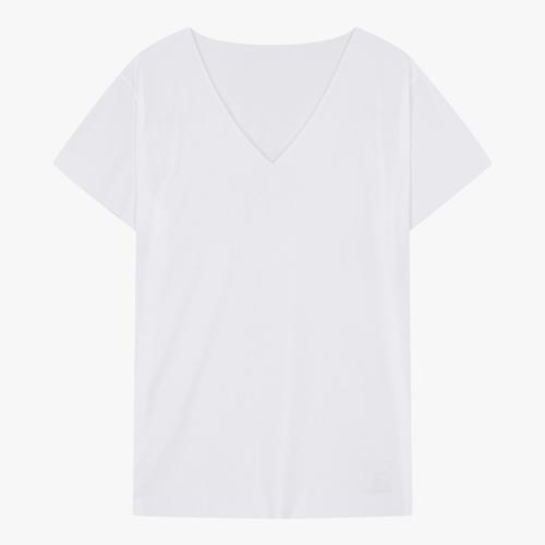 [Anybody] Men s Mesh V-Neck Short Sleeve [Shipped from Korea] 100% Authentic White - 095