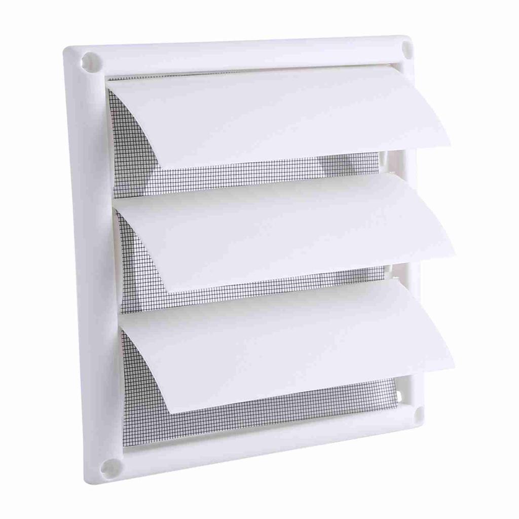 1 PC Plastic Air Vent Grille Cover 3 Flaps Wall Duct Ventilation Grill With Net New 20*20cm