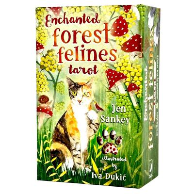 Verzauberter Wald Felines Waite 78 Tarotkarten für Katze Enthält Japanisches Authentisches Produkt I.I.J. Tarot, Ausgabe, Karten, Legungen, Anleitungen,
