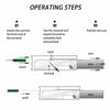 Unelte de Reparații Extractor de Pini Cheie de Demontare Terminale Extractor de Pini din Oțel Inoxidabil Unelte Extractor Pin Negru Reglabil