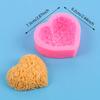 1 peça Molde Rosa Amor, Molde de Silicone para Sabonete, Molde de Silicone DIY Rosa Coração para Sabonete