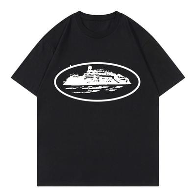 2026 Summer Men's Casual Printed High-quality Street T-shirt Retro Soft Loose Holiday Sports Short Sleeved T-shirt - Men's Su...
