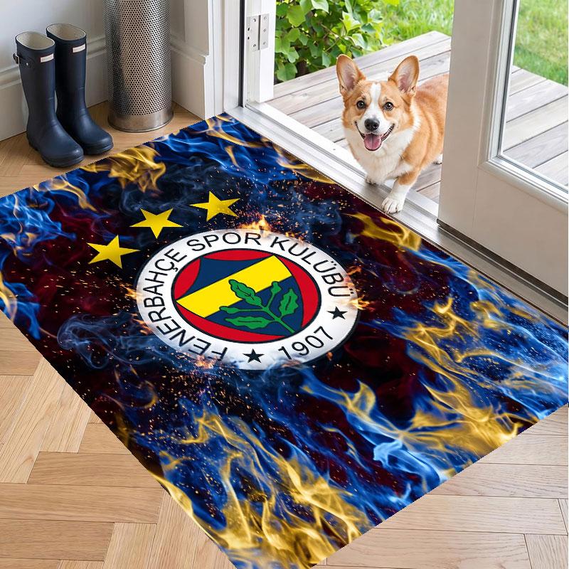 Soft Floor Carpet Fenerbahçe FC Pattern Area Rug Decorative Mat For Home Room Decoration