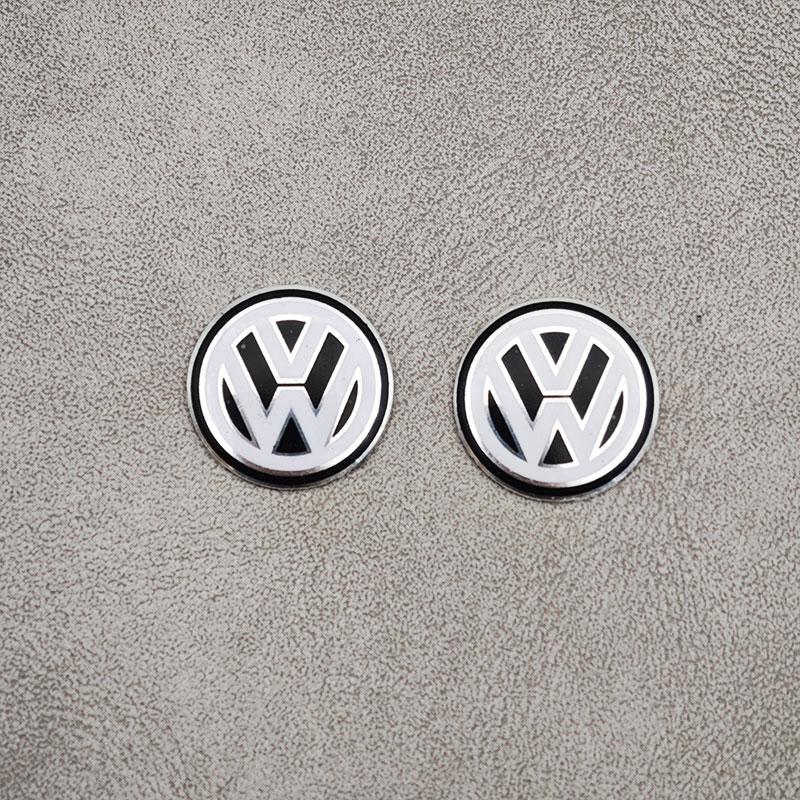 

VW GTI GOLF 2026 Hot For VW VOLKSWAGEN 56mm Car Wheel Center Caps Black Suede Metal Keychain 14mm VW Key Sticker For Volkswagen
