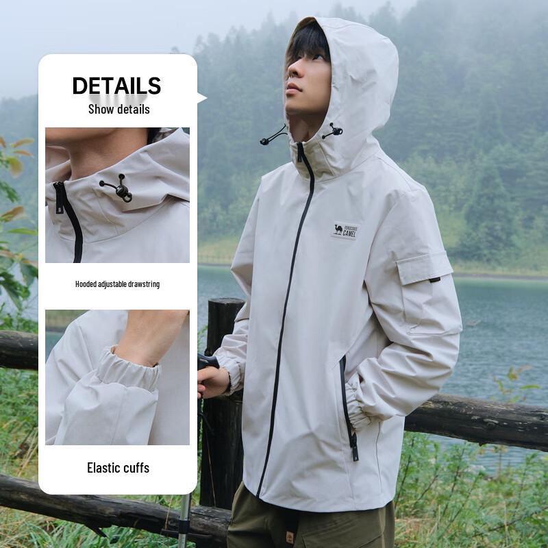 Camel Unisex Splash-Proof Outdoor Hard Shell Jacket