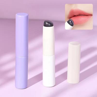 Silicone Angled Concealer Brush Like Fingertips Q Soft Portable Round Head Silicone Makeup Brush Lip Brush Lipstick Brush