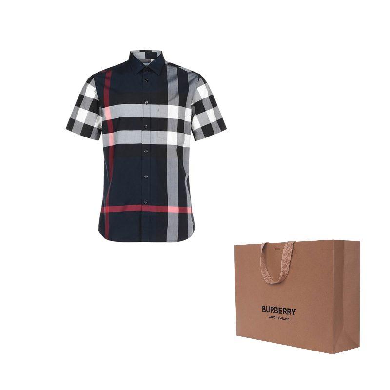Burberry Shirt Men's Marine Blue 80208551