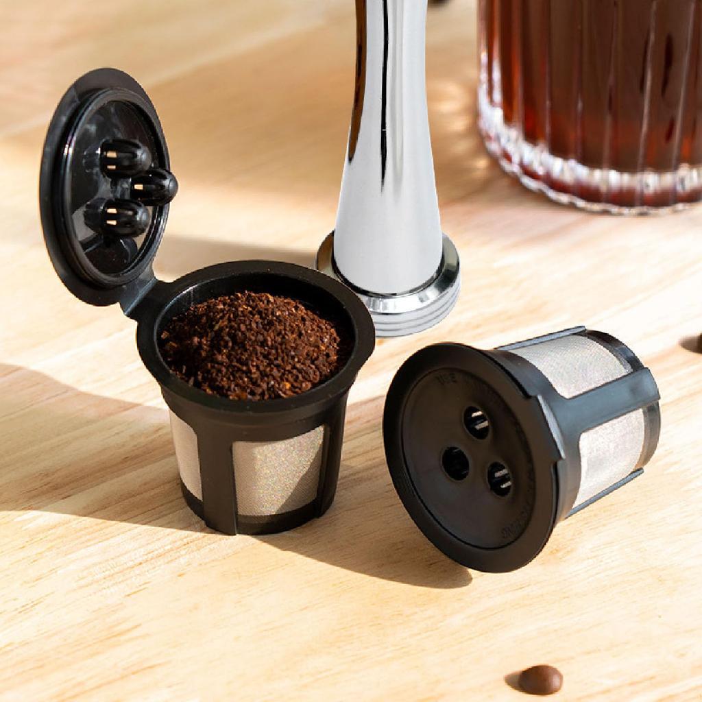 Refillable Coffee for Coffee Easy To Stylish Filter Perfect for Home Use Eco-Friendly Filters, 3-Hole, Makers, Clean, Pods, Mornings,
