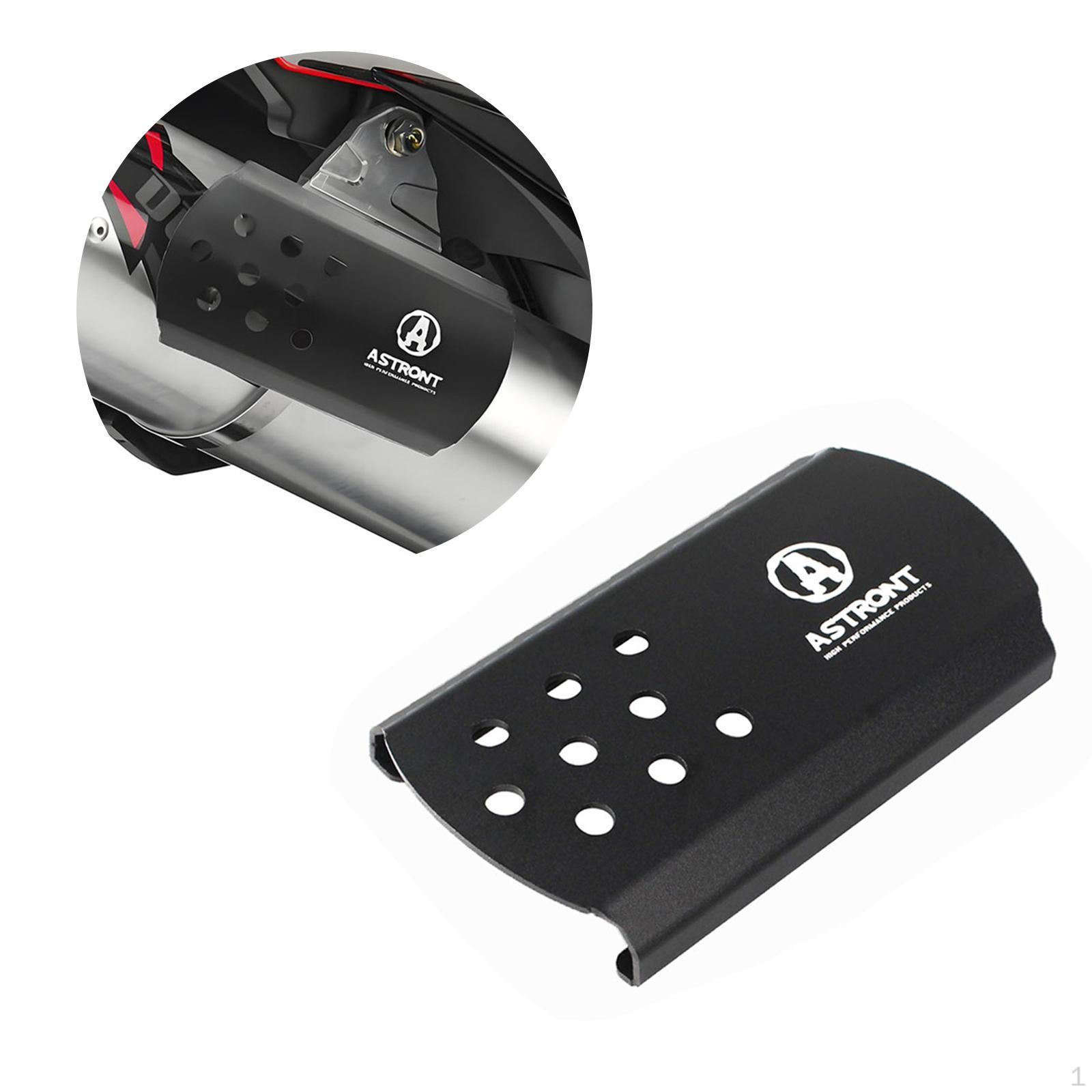 

Motorcycle Exhaust Heat Shield Riding Easy to Install Leg Protection чорний