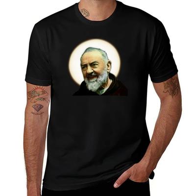 Saint Padre Pio von Pietrelcina T-Shirt Lässiges Grafikdruck-T-Shirt