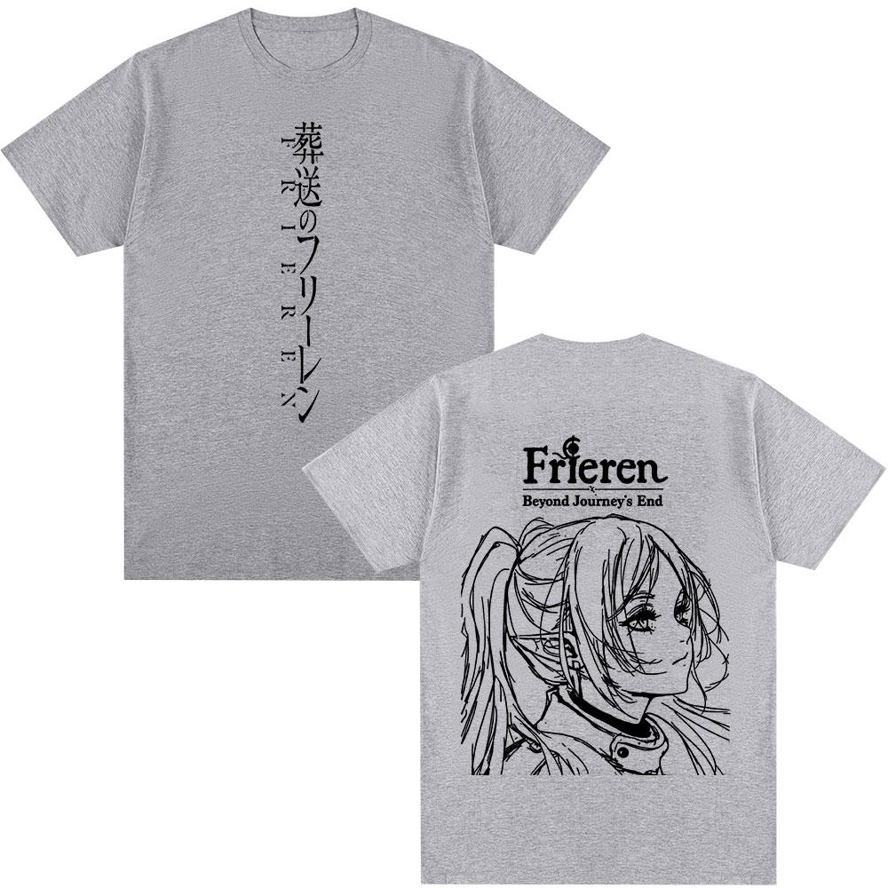 

Anime Frieren Beyond Journeys End Frieren Tshirts Mens Women Clothing Fashion Short Sleeve Cotton Summer T Shirts Streetwear 4XL