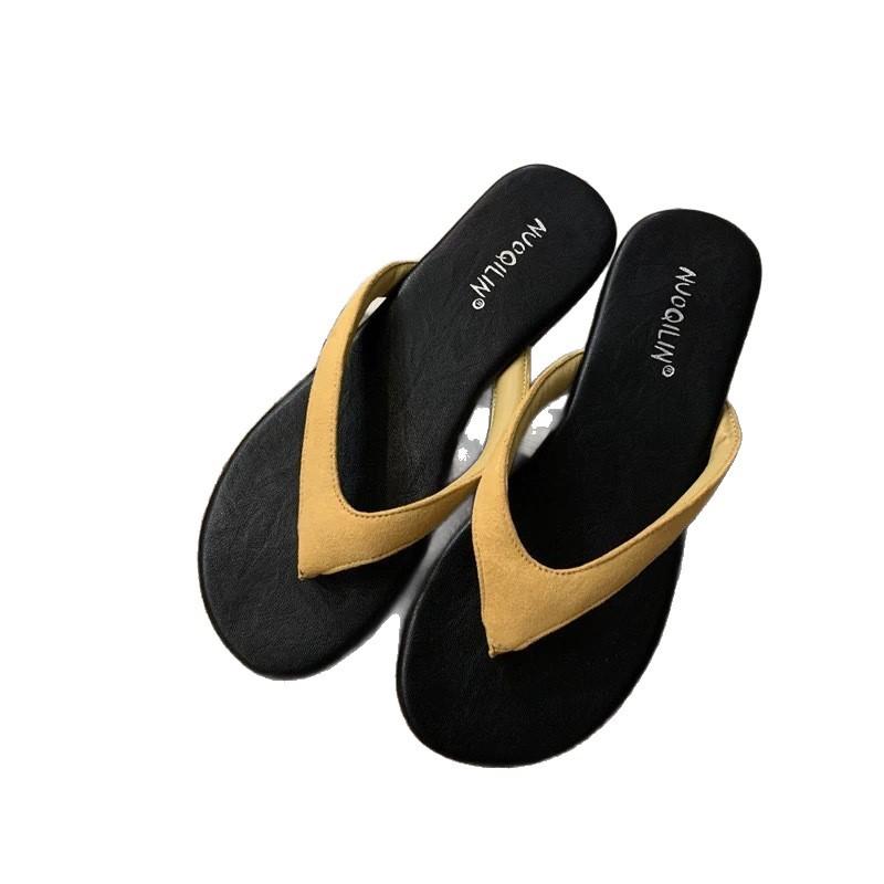 Flat-Bottomed Flip-Flop Shoes Women'S Shoes Summer Wear Beach French Small Sandals Sandals
