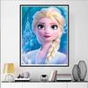 Disney Diamond Painting of Elsa From Frozen Diamond Mosaic Cross-stitch, Diamond Inlay Room Decoration Gift