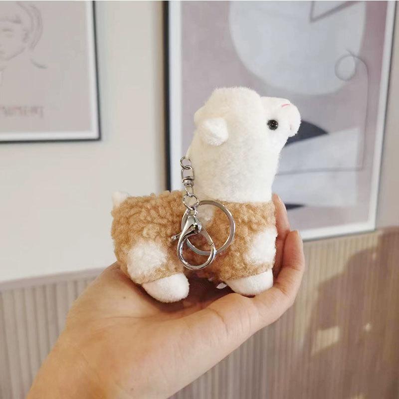Colorful Alpaca Keychain Plush Cute And Soft Ideal For Gifts Birthday