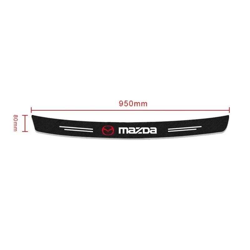 

For Mazda 2 3 5 6 M5 Ms CX-4 CX-5 CX6 M3 M6 MX3 MX5 Car Accessories Carbon Fiber Car Rear Bumper Trunk Guard Protected Sticker