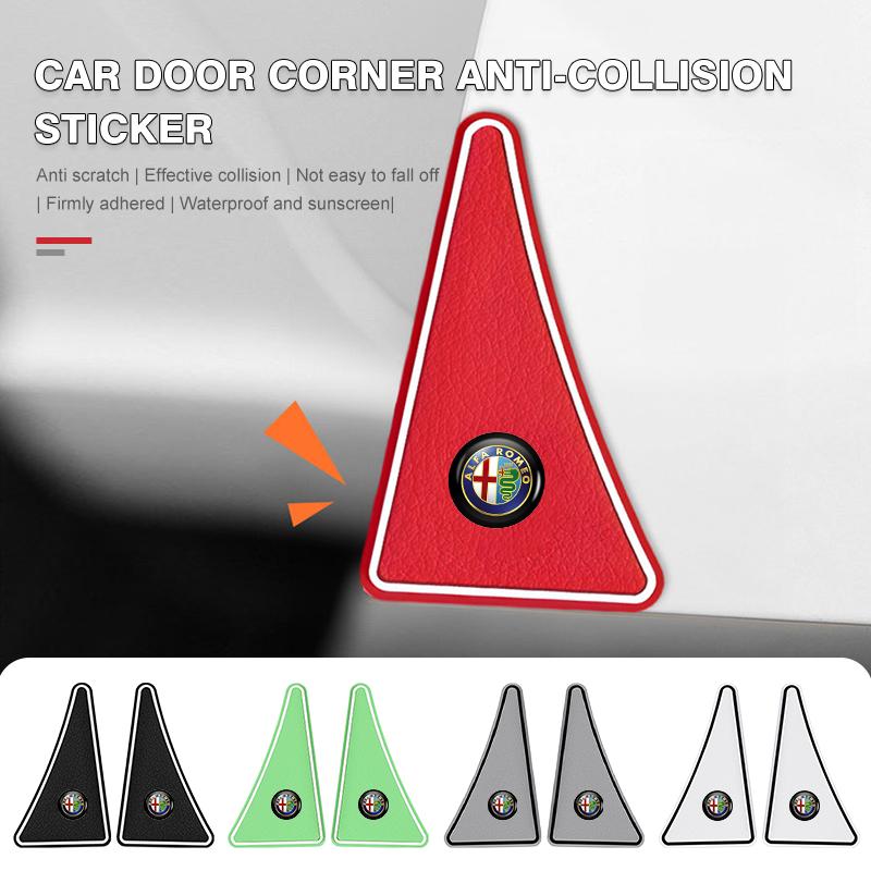 Car Door Corner Anti-collision Silicone Protector Stickers Guard For Alfa Romeo 159 Giulietta 156 147 Giulia Mito GT Stelvio RD6