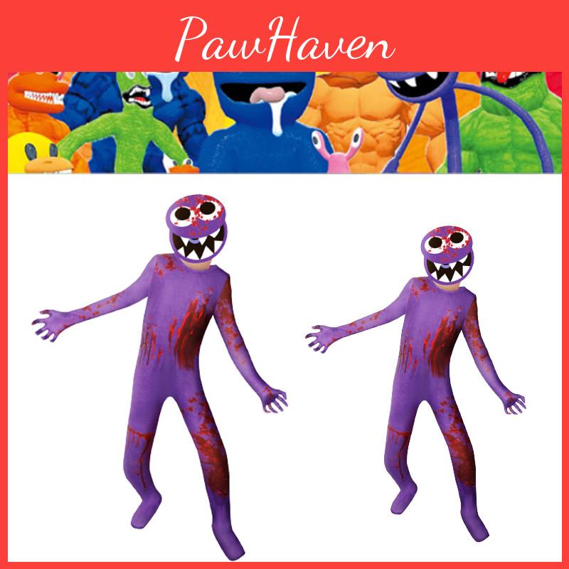 Kids Roblox Rainbow Friends Cosplay Jumpsuit Costume For Halloween And Parties