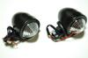 Universal Billet Bullet Turn Signals of for American Motorcycles Black with Clear (Set 2) [ADVANTAGE] (2 Lenses)