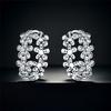 S925 Silver Vintage Daisy Flower Earrings Hoop Earrings Women Jewelry Trendy Anniversary Gifts