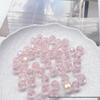 Acrylic AB Color Crystal Beads: Straight Hole Transparent Beads for DIY Phone Chains, Necklaces, and Decorations.