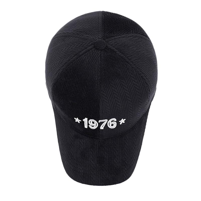 Embroidered Cap Men Women Spring Autumn Velvet Warm Baseball Cap Outdoor Sports Cap