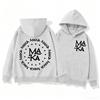Autumn Men's Women's Hoodies Letter Maka Graphics Printing Unisex Fashion Pullover Long Sleeves Loose Casual Vintage Sweatshirts