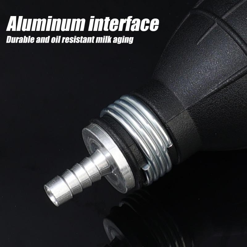 Car Hand Fuel Pump Auto Rubber Oiler 6/8/10/12mm Aluminum Interface Diesel Oil Transfer Pump Petrol Diesel Liquid Manual Pump